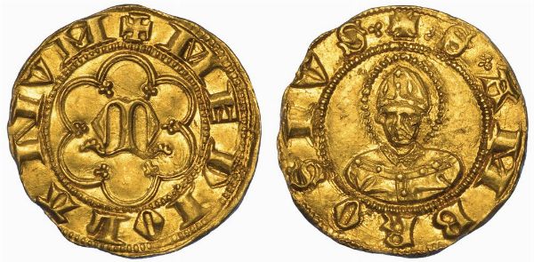 MILANO. LUCHINO E GIOVANNI VISCONTI, 1339-1354. Mezzo Ambrosino.  - Asta Numismatica - Associazione Nazionale - Case d'Asta italiane