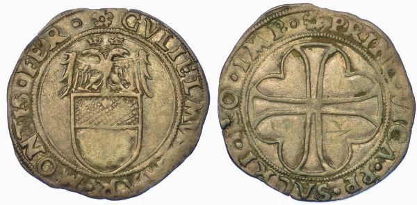 CASALE. GUGLIELMO II PALEOLOGO, 1494-1518. Grosso.  - Asta Numismatica - Associazione Nazionale - Case d'Asta italiane