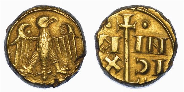 MESSINA. FEDERICO II, 1197-1250. Multiplo di tar�.  - Asta Numismatica - Associazione Nazionale - Case d'Asta italiane