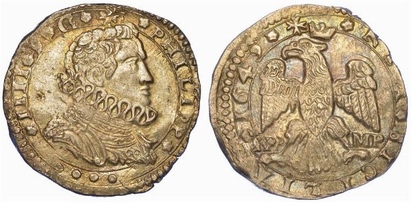 MESSINA. FILIPPO IV DI SPAGNA, 1621-1665. 4 tar� 1649.  - Asta Numismatica - Associazione Nazionale - Case d'Asta italiane