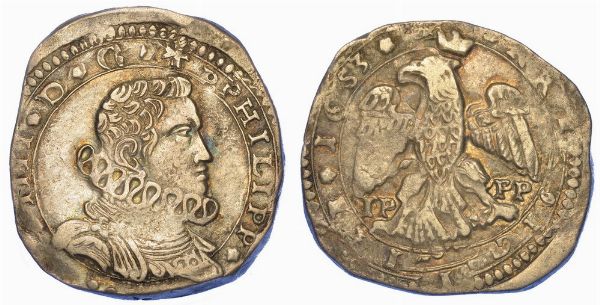 MESSINA. FILIPPO IV DI SPAGNA, 1621-1665. 4 tar� 1653.  - Asta Numismatica - Associazione Nazionale - Case d'Asta italiane