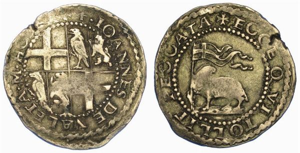 MALTA. JEAN DE LA VALLETTE, 1557-1568. Tar�.  - Asta Numismatica - Associazione Nazionale - Case d'Asta italiane