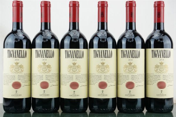 Tignanello Antinori 2018  - Asta LA RAFFINATEZZA DELLA COMPLESSITA' - Vini Pregiati e da Collezione - Associazione Nazionale - Case d'Asta italiane