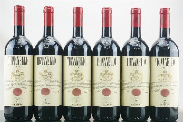 Tignanello Antinori 2016  - Asta LA RAFFINATEZZA DELLA COMPLESSITA' - Vini Pregiati e da Collezione - Associazione Nazionale - Case d'Asta italiane