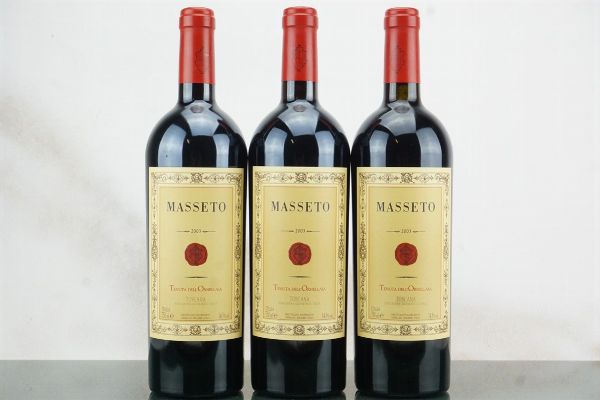 Masseto 2003  - Asta LA RAFFINATEZZA DELLA COMPLESSITA' - Vini Pregiati e da Collezione - Associazione Nazionale - Case d'Asta italiane