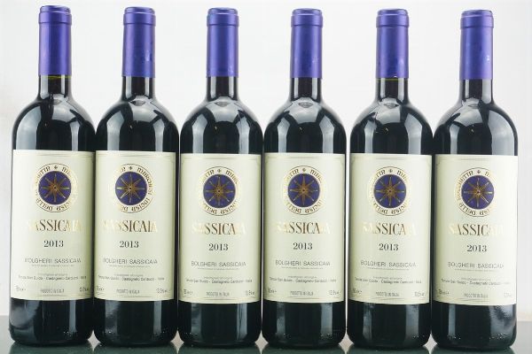 Sassicaia Tenuta San Guido 2013  - Asta LA RAFFINATEZZA DELLA COMPLESSITA' - Vini Pregiati e da Collezione - Associazione Nazionale - Case d'Asta italiane