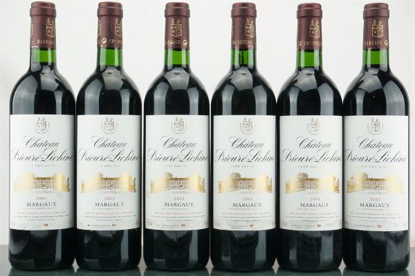Château Prieuré-Lichine 2003  - Asta LA RAFFINATEZZA DELLA COMPLESSITA' - Vini Pregiati e da Collezione - Associazione Nazionale - Case d'Asta italiane