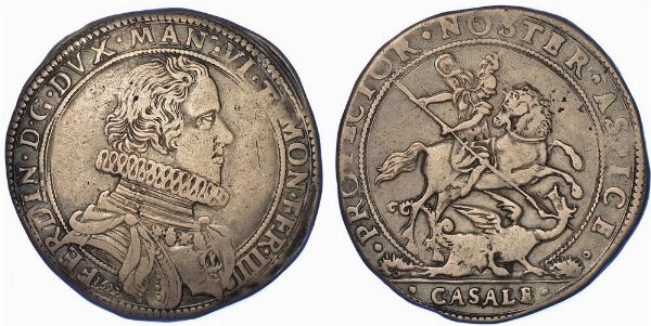 CASALE. FERDINANDO GONZAGA, 1612-1626. Ducatone 1622.  - Asta Numismatica - Associazione Nazionale - Case d'Asta italiane