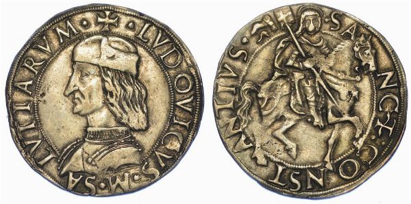 CARMAGNOLA. LUDOVICO II DI SALUZZO, 1475-1504. Cavallotto.  - Asta Numismatica - Associazione Nazionale - Case d'Asta italiane