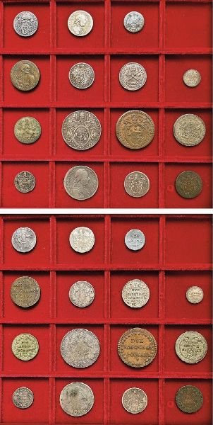 ROMA - XVIII SECOLO. Lotto di quindici monete.  - Asta Numismatica - Associazione Nazionale - Case d'Asta italiane