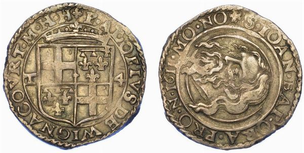 MALTA. FRA ALOF DE WIGNACOURT, 1601-1622. 4 Tar� 1611.  - Asta Numismatica - Associazione Nazionale - Case d'Asta italiane