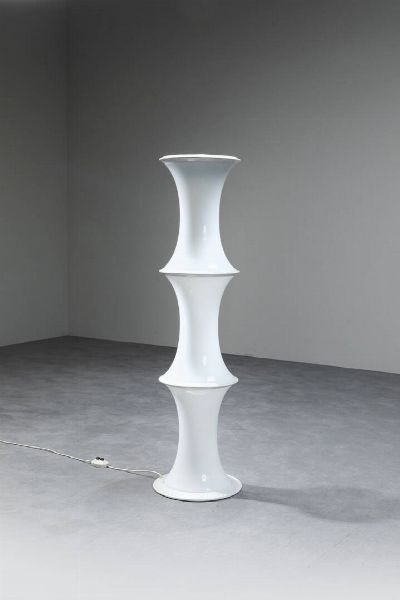 ENRICO TRONCONI : Lampada da terra mod. Bamb�  - Asta Asta di Design - Associazione Nazionale - Case d'Asta italiane