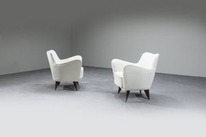 GUGLIELMO VERONESI - Coppia di poltrone mod. Perla
