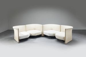 PIERO DE MARTINI - Quattro poltrone modulari mod. Sampan