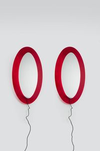 NANDA VIGO Milano 1936-2000 - Coppia di specchiere illuminate della serie Colours