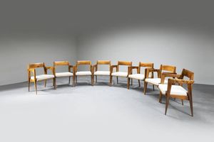 Augusto Romano - Set di otto poltroncine