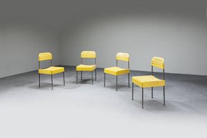 ENZO MARI - Quattro sedie mod. Box