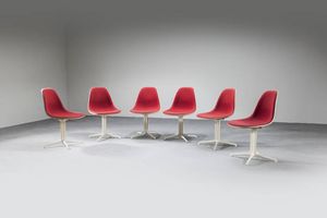 CHARLES E RAY EAMES - Sei sedie mod. La Fonda