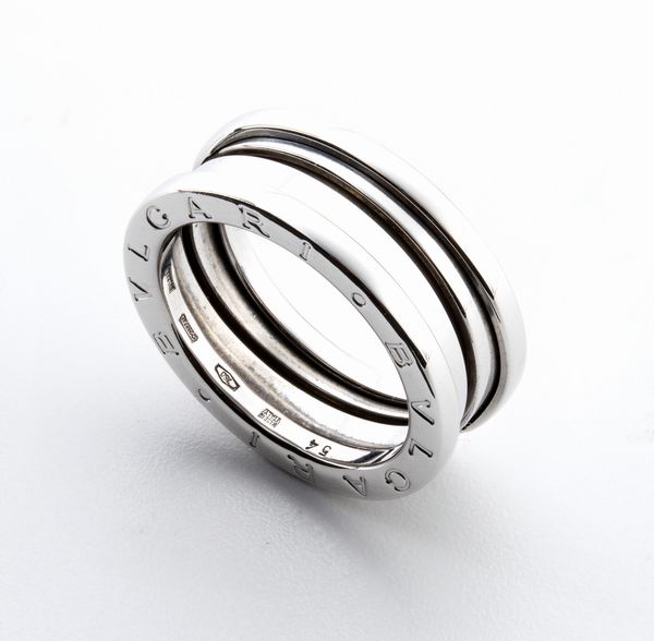 BULGARI, collezione B.zero1: anello in oro bianco  - Asta Gioielli, orologi, argenti e penne - Associazione Nazionale - Case d'Asta italiane