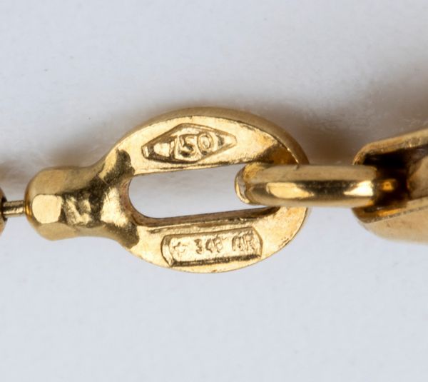 Collana con pendente - spilla a fiore in oro con smalti e diamanti  - Asta Gioielli, orologi, argenti e penne - Associazione Nazionale - Case d'Asta italiane