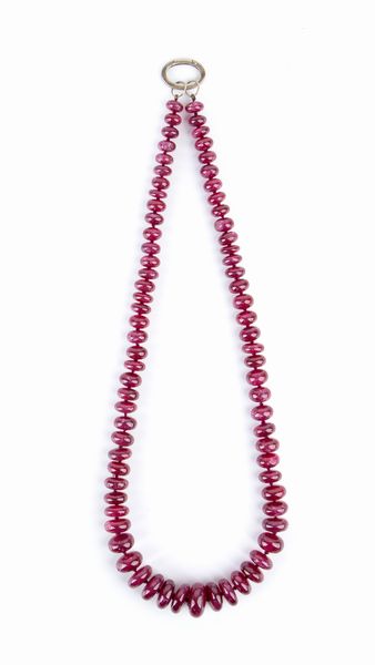 Collana con radici rubino  - Asta Gioielli, orologi, argenti e penne - Associazione Nazionale - Case d'Asta italiane