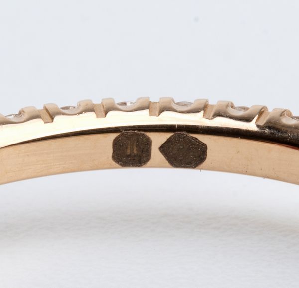 CARTIER: fedina in oro e diamanti  - Asta Gioielli, orologi, argenti e penne - Associazione Nazionale - Case d'Asta italiane