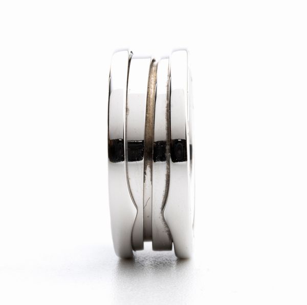 BULGARI, collezione B.zero1: anello in oro bianco  - Asta Gioielli, orologi, argenti e penne - Associazione Nazionale - Case d'Asta italiane