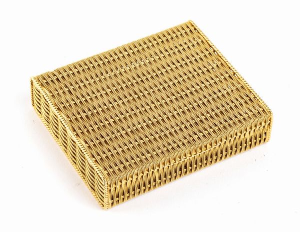 TIFFANY SCHLUMBERGER: scatola francese in oro  - Asta Gioielli, orologi, argenti e penne - Associazione Nazionale - Case d'Asta italiane