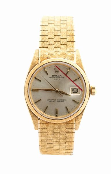ROLEX Date: raro orologio da polso in oro 18K serie corteccia ref. 1502, 1963  - Asta Gioielli, orologi, argenti e penne - Associazione Nazionale - Case d'Asta italiane
