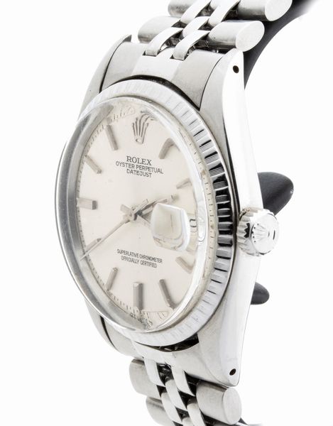 ROLEX Date Just: orologio da polso uomo in acciaio ref. 1603, 1974  - Asta Gioielli, orologi, argenti e penne - Associazione Nazionale - Case d'Asta italiane