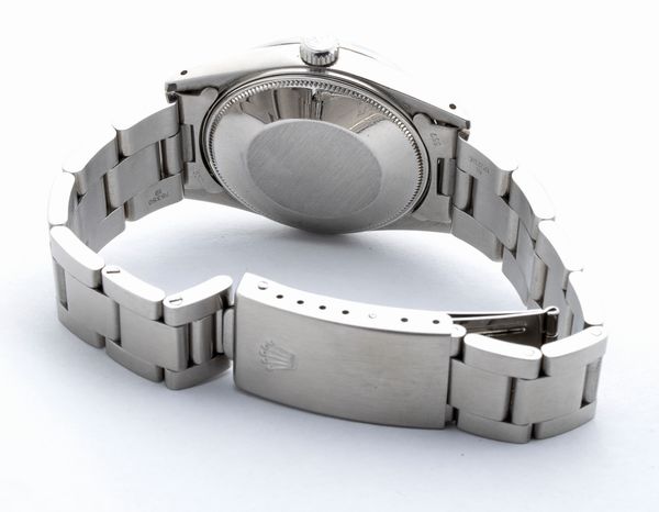 ROLEX Oyster Perpetual Date: orologio da polso in acciaio ref. 1500, 1981  - Asta Gioielli, orologi, argenti e penne - Associazione Nazionale - Case d'Asta italiane