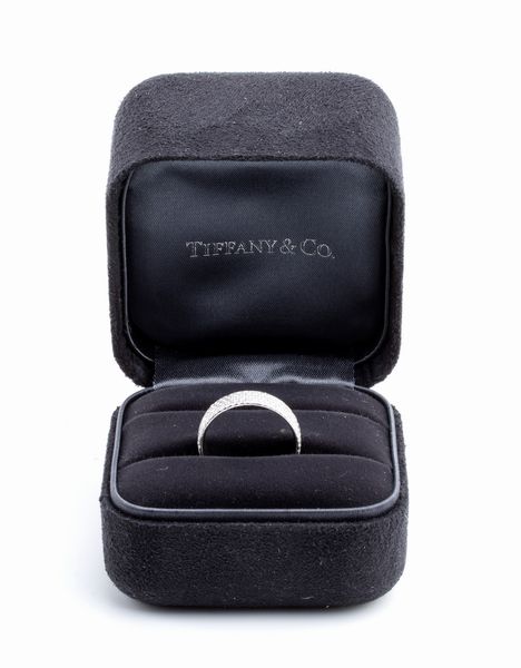 TIFFANY & Co.: anello a fascia con diamanti  - Asta Gioielli, orologi, argenti e penne - Associazione Nazionale - Case d'Asta italiane