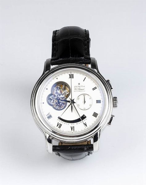 ZENITH El Primero: Grande Primero Grand Class, riserva di carica, full set - 2  - Asta Gioielli, orologi, argenti e penne - Associazione Nazionale - Case d'Asta italiane