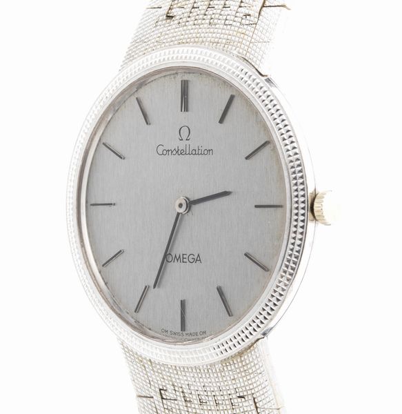 OMEGA Constellation: orologio da polso in oro bianco 18K ref. 7195  - Asta Gioielli, orologi, argenti e penne - Associazione Nazionale - Case d'Asta italiane