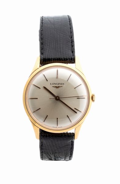 LONGINES: orologio polso uomo in oro 18K ref. 6986, anni '60  - Asta Gioielli, orologi, argenti e penne - Associazione Nazionale - Case d'Asta italiane