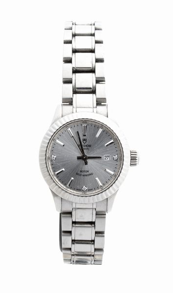 TUDOR: orologio da polso donna in acciaio con lunetta in oro  - Asta Gioielli, orologi, argenti e penne - Associazione Nazionale - Case d'Asta italiane