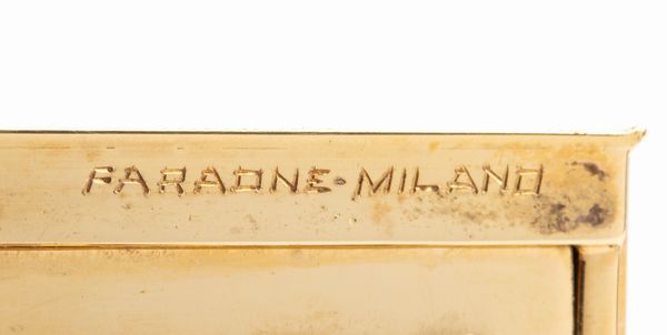 FARAONE: portacipria in oro con smalti bianchi e diamanti  - Asta Gioielli, orologi, argenti e penne - Associazione Nazionale - Case d'Asta italiane