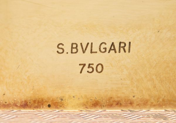 BULGARI: porta rossetto in oro 18K, anni '40  - Asta Gioielli, orologi, argenti e penne - Associazione Nazionale - Case d'Asta italiane