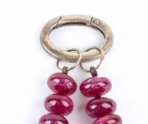 Collana con radici rubino  - Asta Gioielli, orologi, argenti e penne - Associazione Nazionale - Case d'Asta italiane