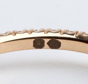 CARTIER: fedina in oro e diamanti  - Asta Gioielli, orologi, argenti e penne - Associazione Nazionale - Case d'Asta italiane