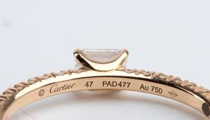 CARTIER: fedina in oro e diamanti  - Asta Gioielli, orologi, argenti e penne - Associazione Nazionale - Case d'Asta italiane