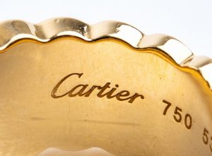 CARTIER: anello in oro con quarzo citrino  - Asta Gioielli, orologi, argenti e penne - Associazione Nazionale - Case d'Asta italiane