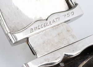 MARIO BUCCELLATI: bracciale a fascia rigida e paio di orecchini in oro e diamanti  - Asta Gioielli, orologi, argenti e penne - Associazione Nazionale - Case d'Asta italiane