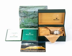 ROLEX Oyster Perpetual Date: orologio da polso in acciaio ref. 1500, 1981  - Asta Gioielli, orologi, argenti e penne - Associazione Nazionale - Case d'Asta italiane