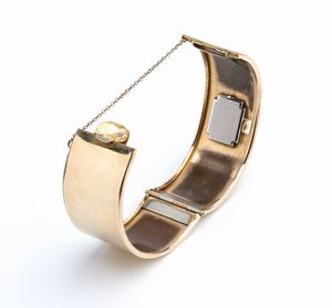 Bracciale con orologio - anni '40-'50  - Asta Gioielli, orologi, argenti e penne - Associazione Nazionale - Case d'Asta italiane