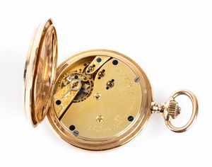 IWC: Orologio da tasca occhio di bue in oro 18K, 1890 circa  - Asta Gioielli, orologi, argenti e penne - Associazione Nazionale - Case d'Asta italiane