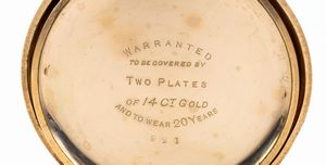 FATTORINI & SONS: orologio da tasca inglese, cronografo 1/5 centre seconds  Bradford, fine XIX secolo  - Asta Gioielli, orologi, argenti e penne - Associazione Nazionale - Case d'Asta italiane