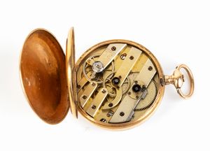 Due orologi da tasca in oro - inizio XX secolo  - Asta Gioielli, orologi, argenti e penne - Associazione Nazionale - Case d'Asta italiane