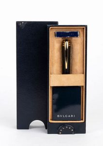BULGARI: penna stilografica, pennino in oro 18k, anni '90  - Asta Gioielli, orologi, argenti e penne - Associazione Nazionale - Case d'Asta italiane