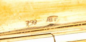 BULGARI: porta cipria in oro 18K, anni ' 40  - Asta Gioielli, orologi, argenti e penne - Associazione Nazionale - Case d'Asta italiane